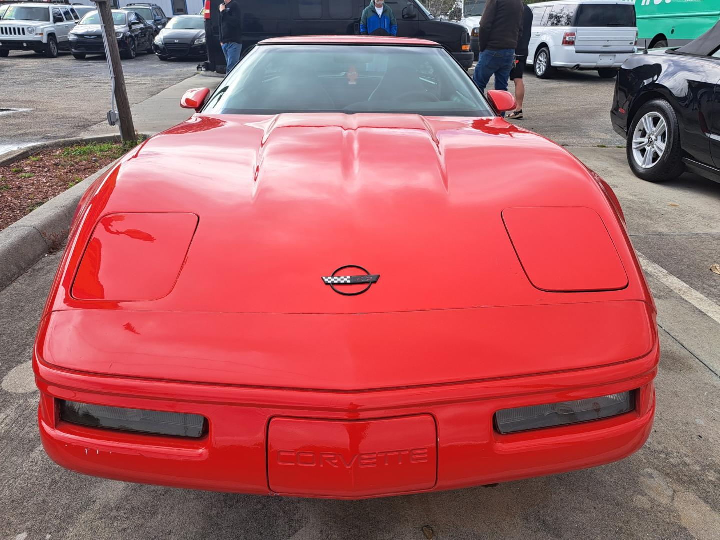 1995 RED /BLACK Chevrolet Corvette Coupe (1G1YY22PXS5) with an 5.7L V8 OHV 12V engine, AUTOMATIC transmission, located at 1181 Aurora Rd, Melbourne, FL, 32935, (321) 241-1100, 28.132914, -80.639175 - Photo#4